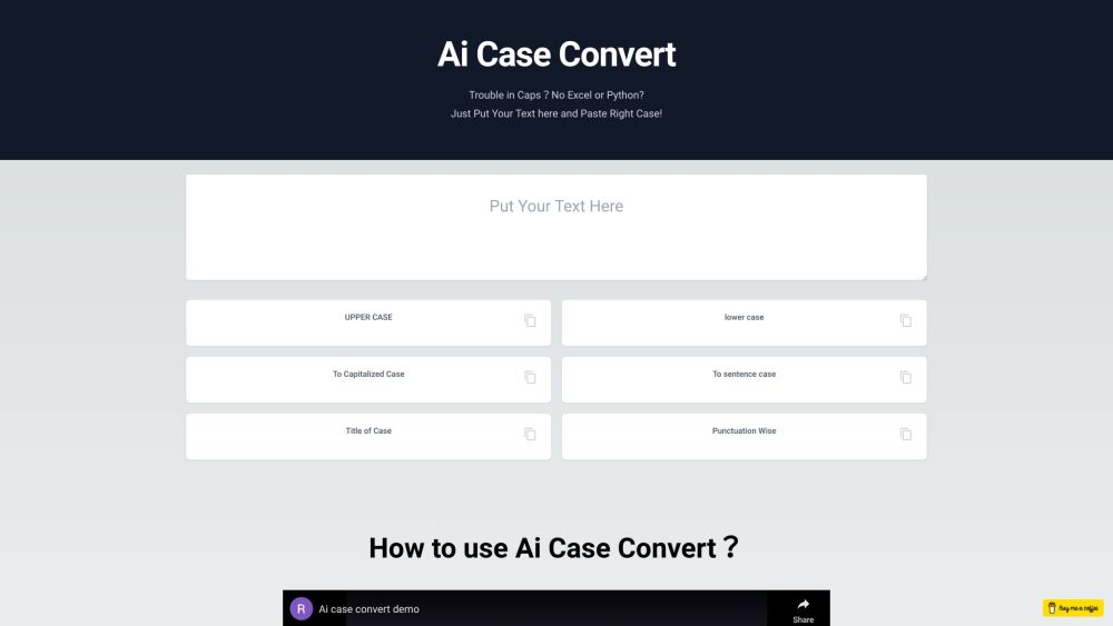 AI Case Convert