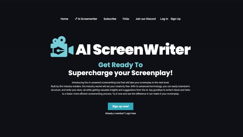 AI Screenwriting Tool