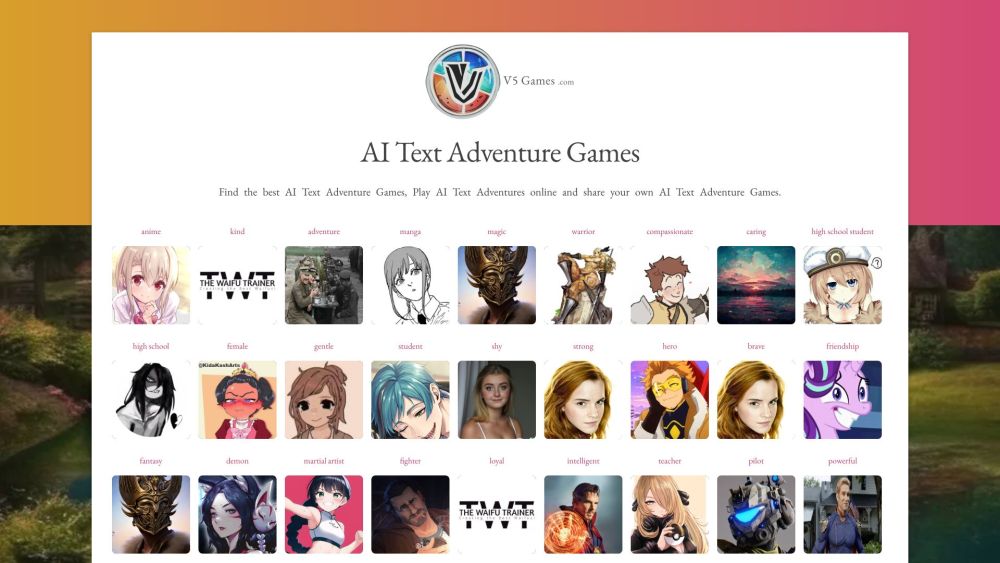 V5 Games AI Chat - Text Adventure Games