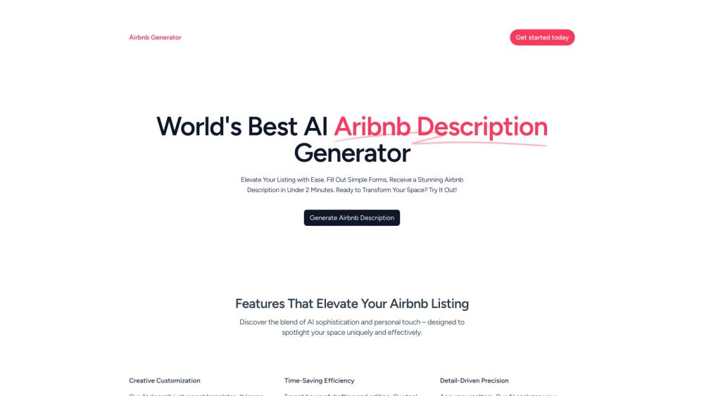 Airbnb Description Generator