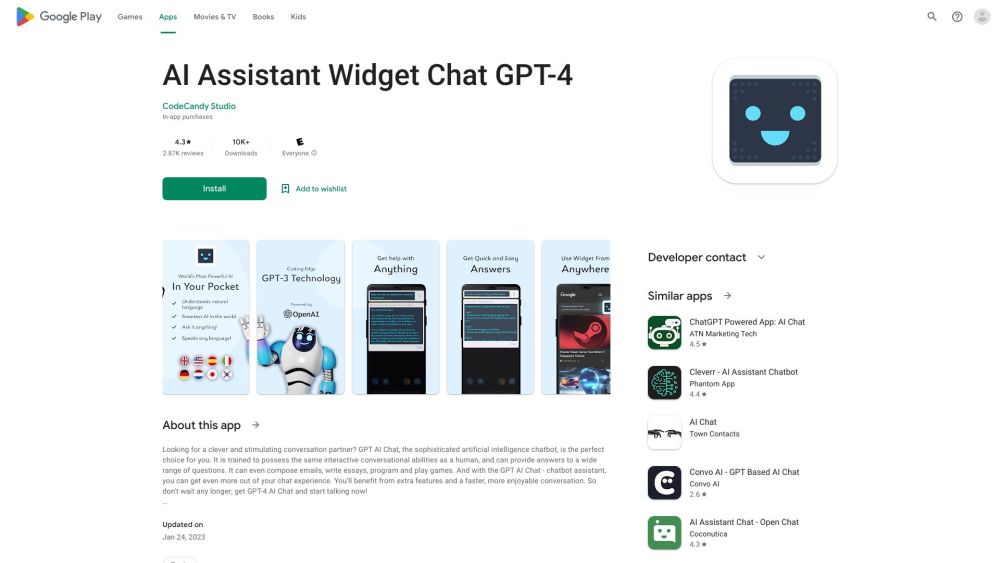 GPT-3 for Android