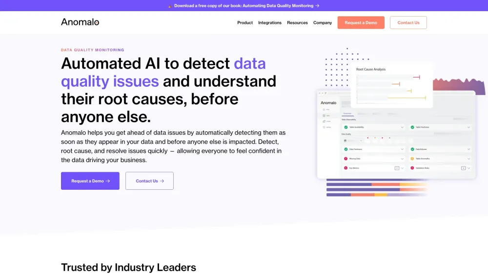 Anomalo - Data Quality Monitoring Platform