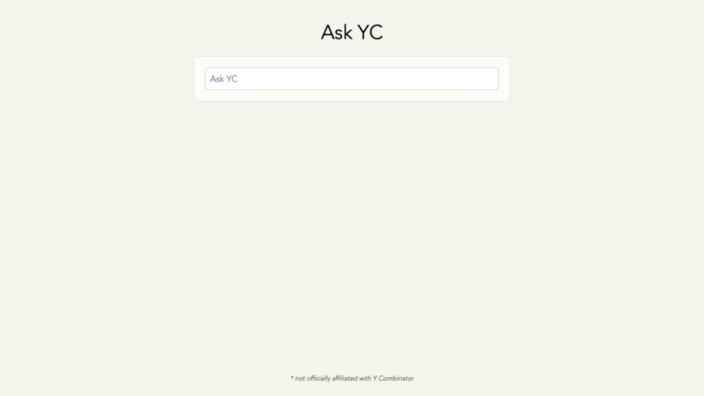 Ask YC