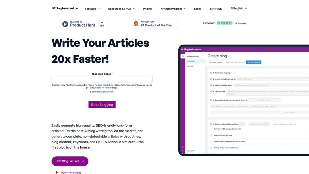 Blog Assistant: AI Blog Writing Tool