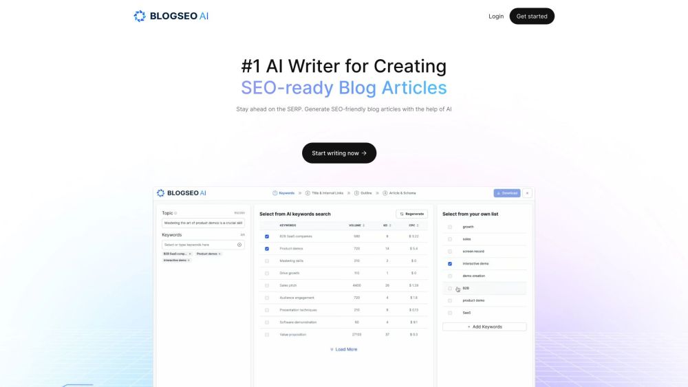 BlogSEO AI: AI Writer to Create SEO-ready Blog Articles