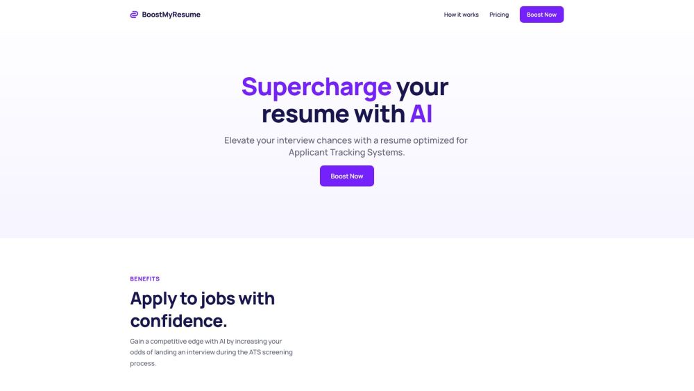 Boost My Resume | Powered by AI