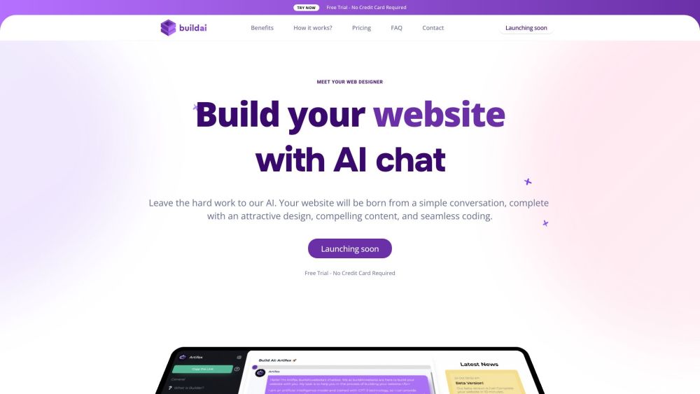 Build a website with AI