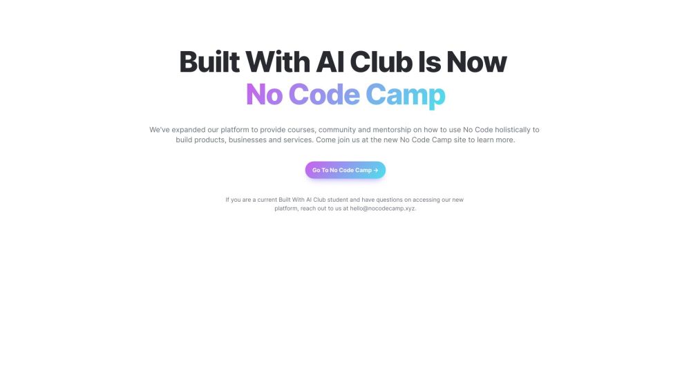 AI and No Code