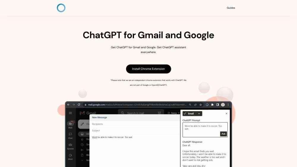 ChatGPT for Gmail and Google