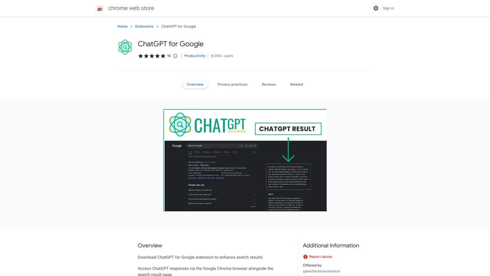 ChatGPT Google Chrome Extension - Chrome Extension