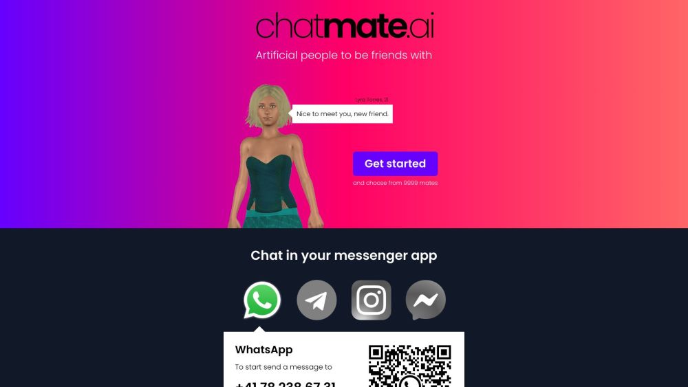 Chatmate AI - Artificial people to be friends with