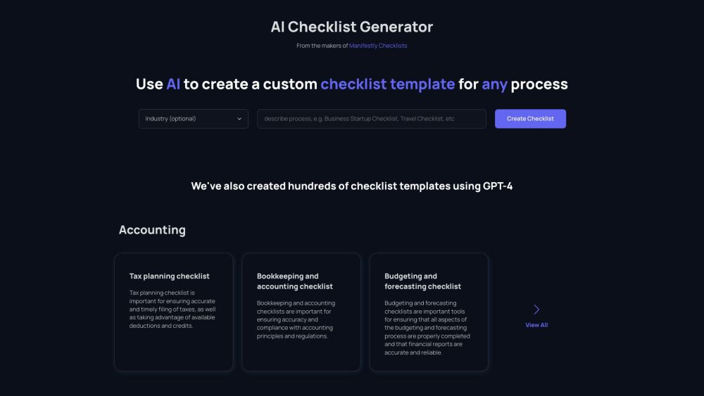 Checklist Generator