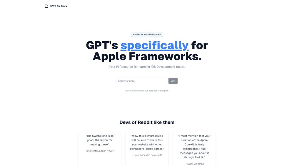 GPTs For Devs