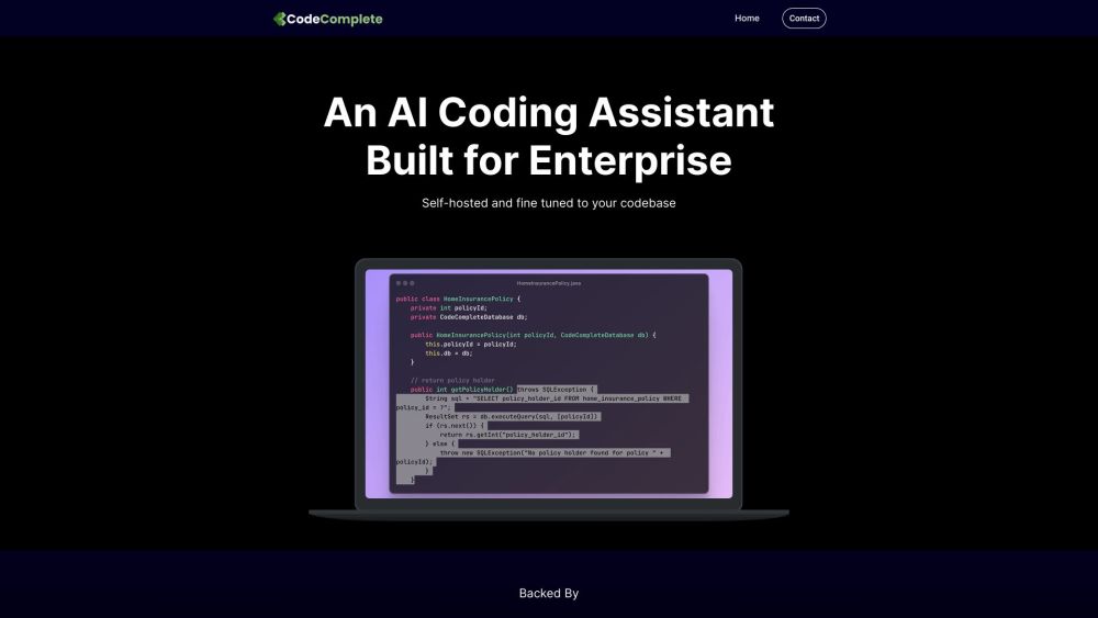 CodeComplete: AI Coding Assistant for Enterprise