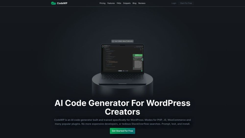 CodeWP - AI WordPress Code Generator &amp; Assistant