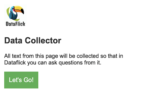 Dataflick Data Collector - Chrome Extension