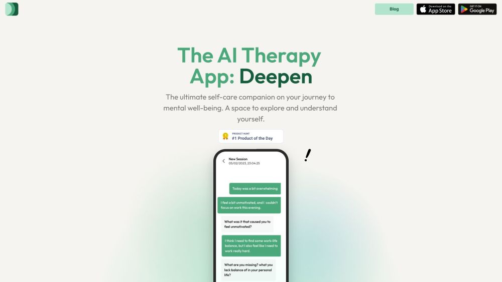 Deepen: AI Therapy &amp; Counseling