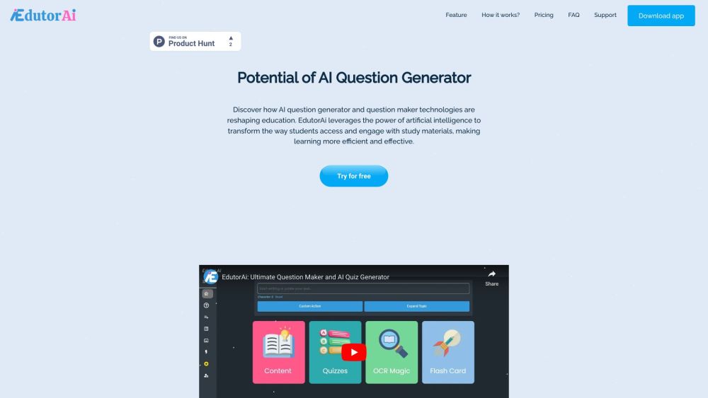 EdutorAI - AI Question Generator