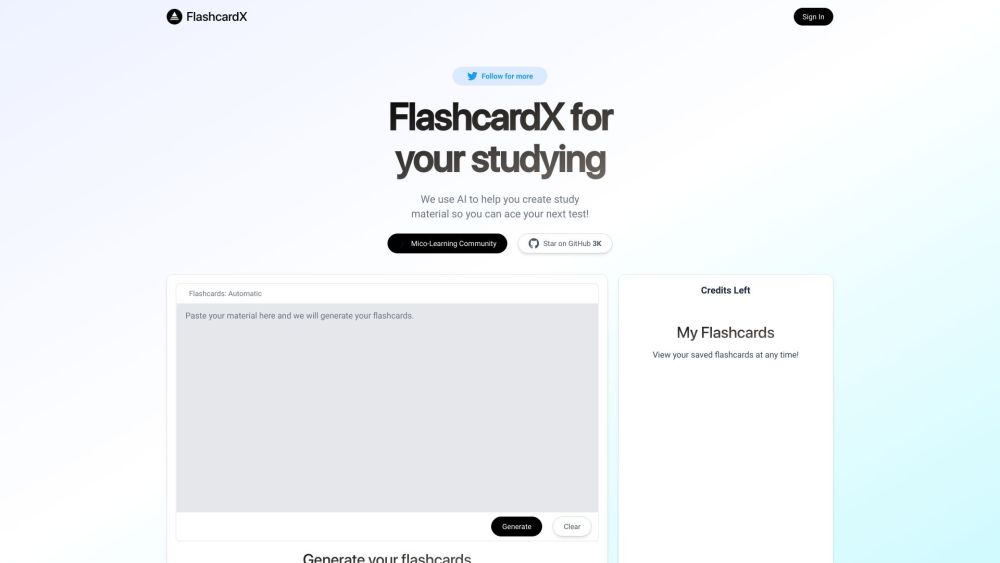 FlashcardX