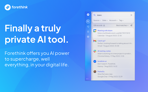 Forethink - Chrome Extension