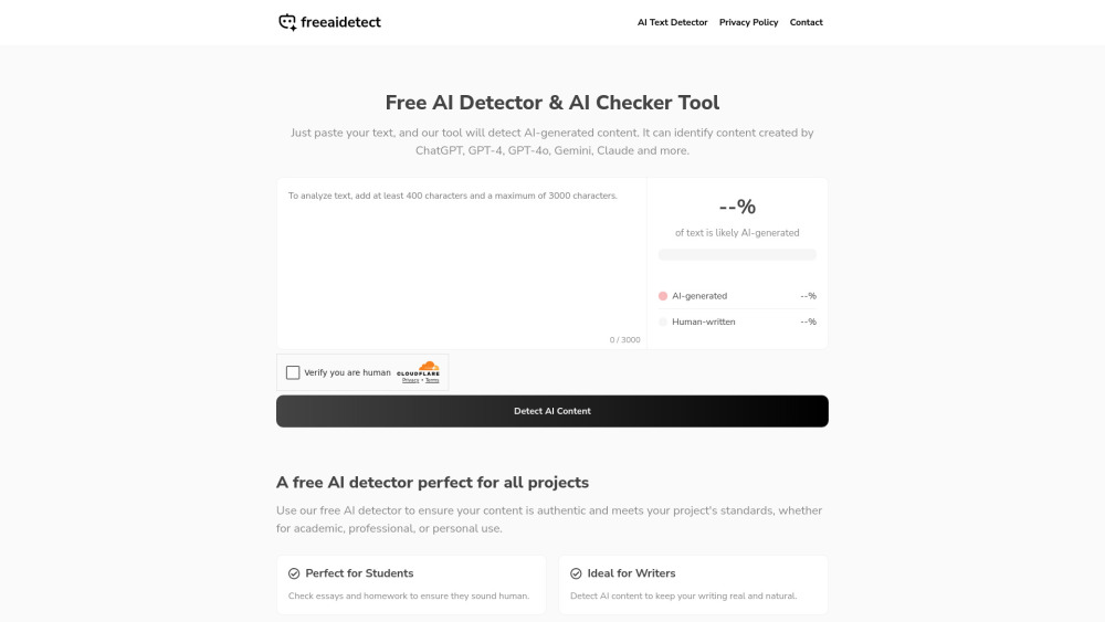 Free AI Detector