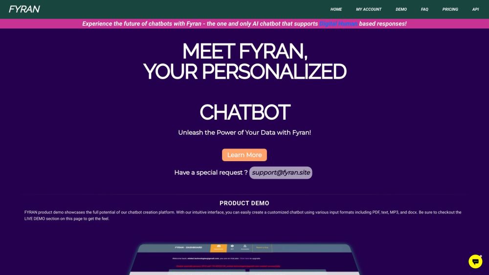 FYRAN - Game-changing Chatbot Solution!