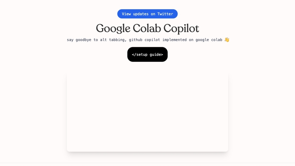 Google Colab Copilot