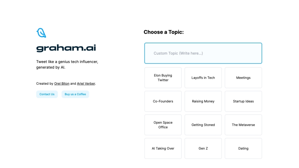 Graham.AI - Tech Tweet Generator