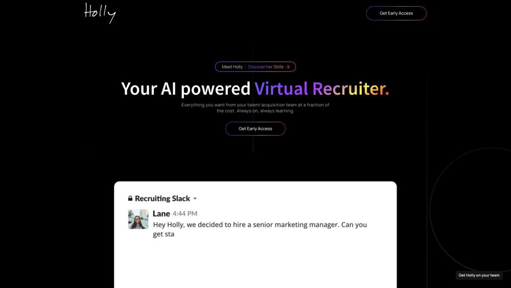 Holly - Your AI powered Virtual Recruiter