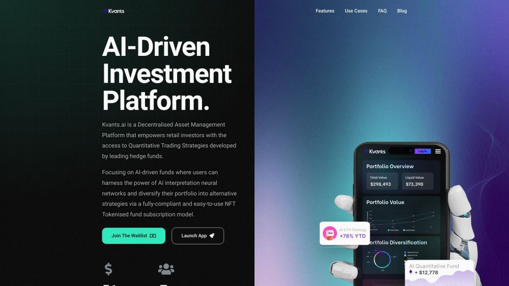 Kvants.AI - Decentralized Asset Management Platform
