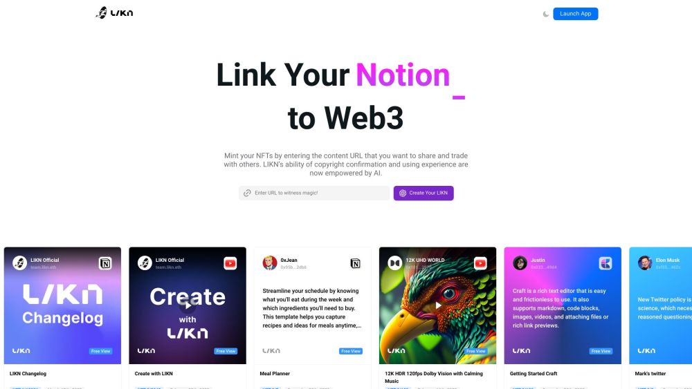 LIKN - Link Your Content to Web3