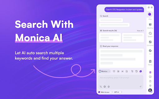 Monica - Chrome Extension