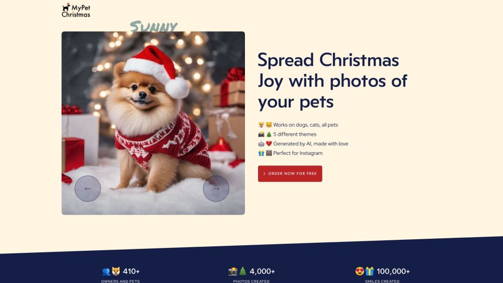 MyPet Christmas | Christmas Photos of Pets