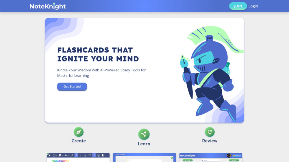 AI Flashcard Maker | NoteKnight