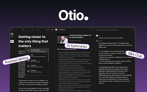 Otio - Chrome Extension