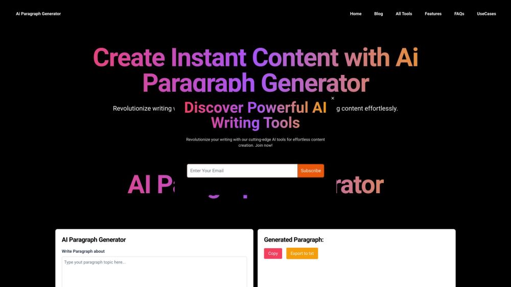 Ai Paragraph Generator