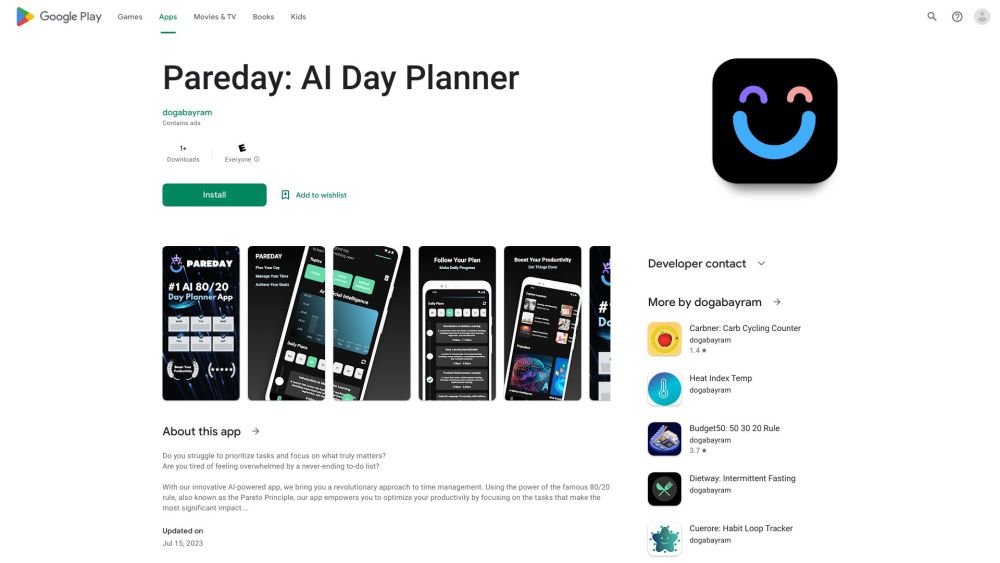 AI 80/20 Day Planner