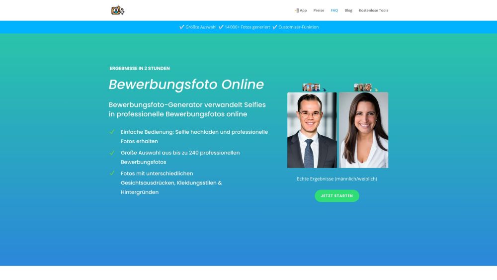 Bewerbungsfoto Online