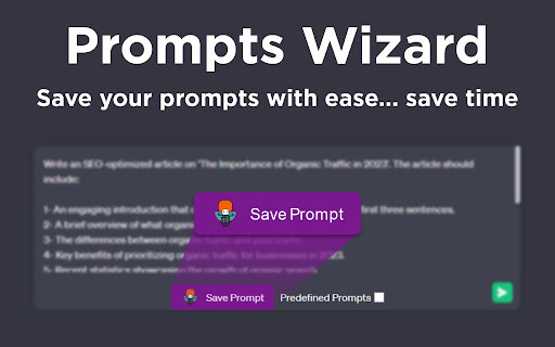 Prompts Wizard - Chrome Extension