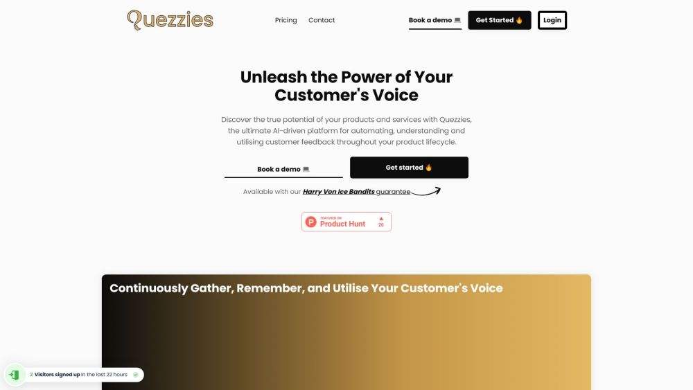 Quezzies - AI-Powered Customer Feedback &amp; Engagement Solution