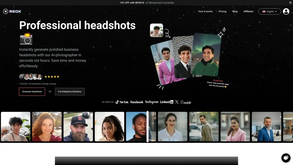 REOK AI Headshot Studio