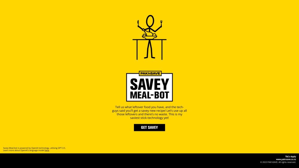 PAK'nSAVE Savey Meal-Bot