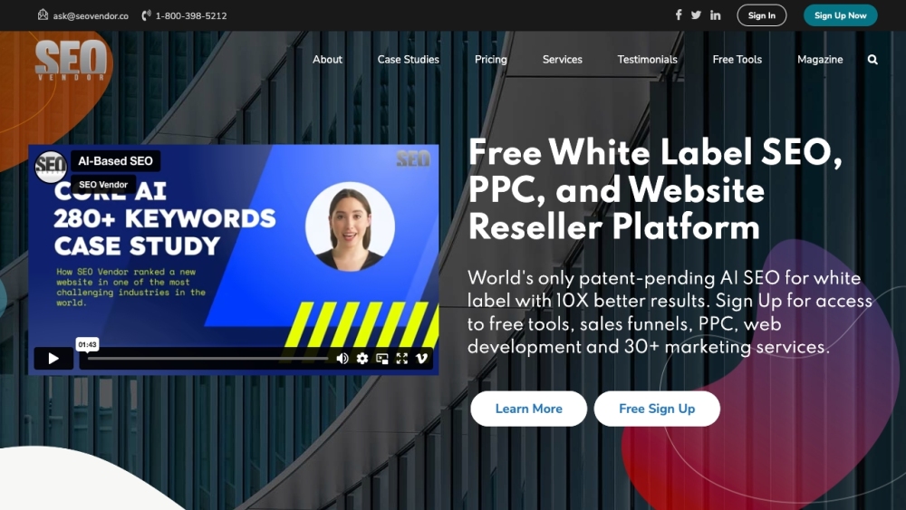 White Label SEO, PPC, and Web Design Reseller Platform