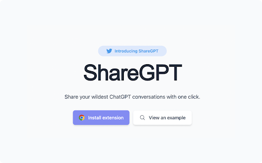 ShareGPT - Chrome Extension