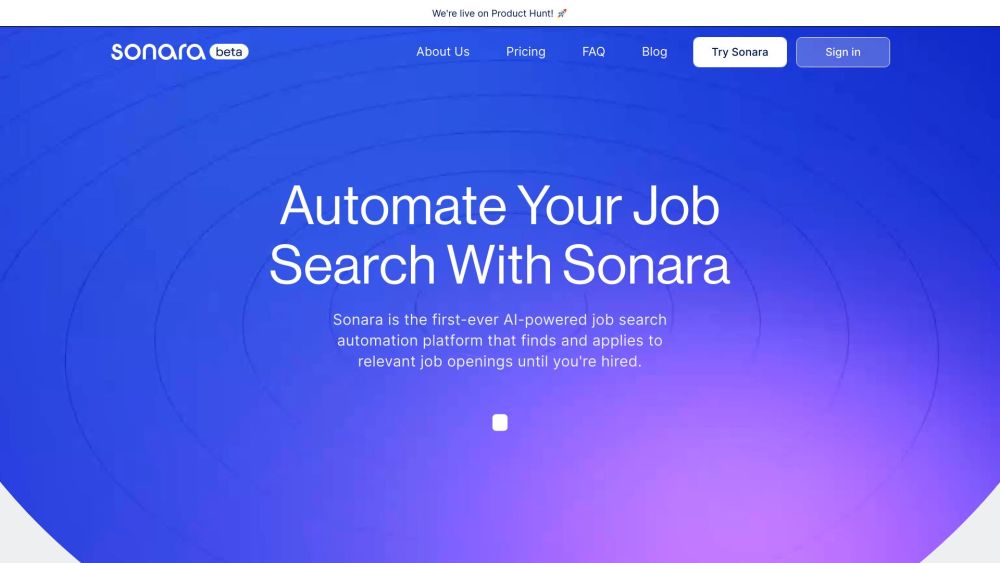 Sonara: Automated Job Search &amp; Applications with AI