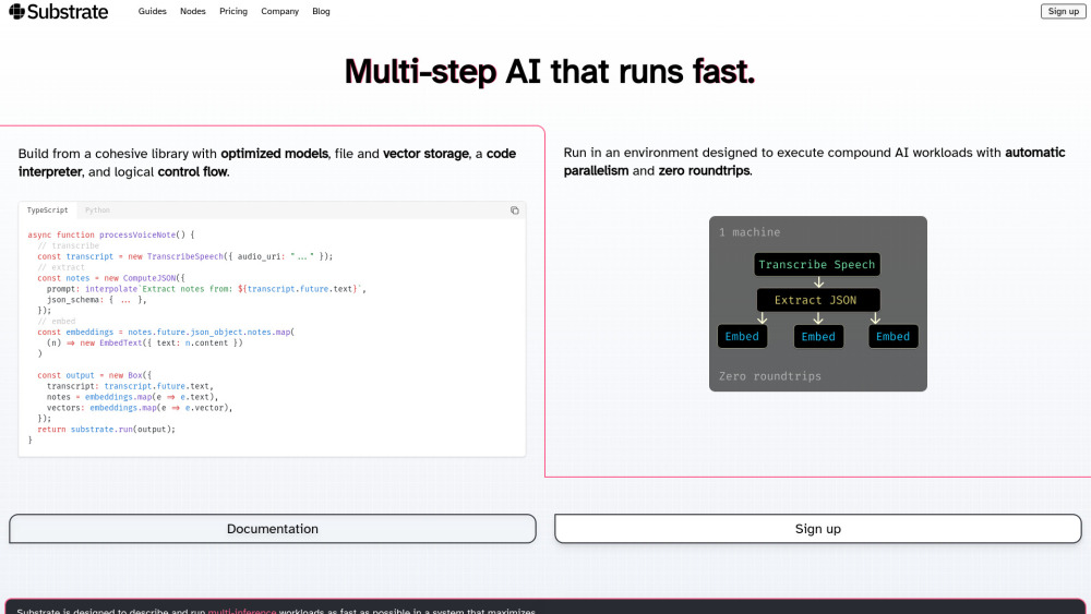 Substrate AI Inference Platform