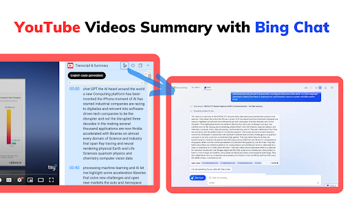 YouTube Summary with Bing Chat - All Browsers - Chrome Extension