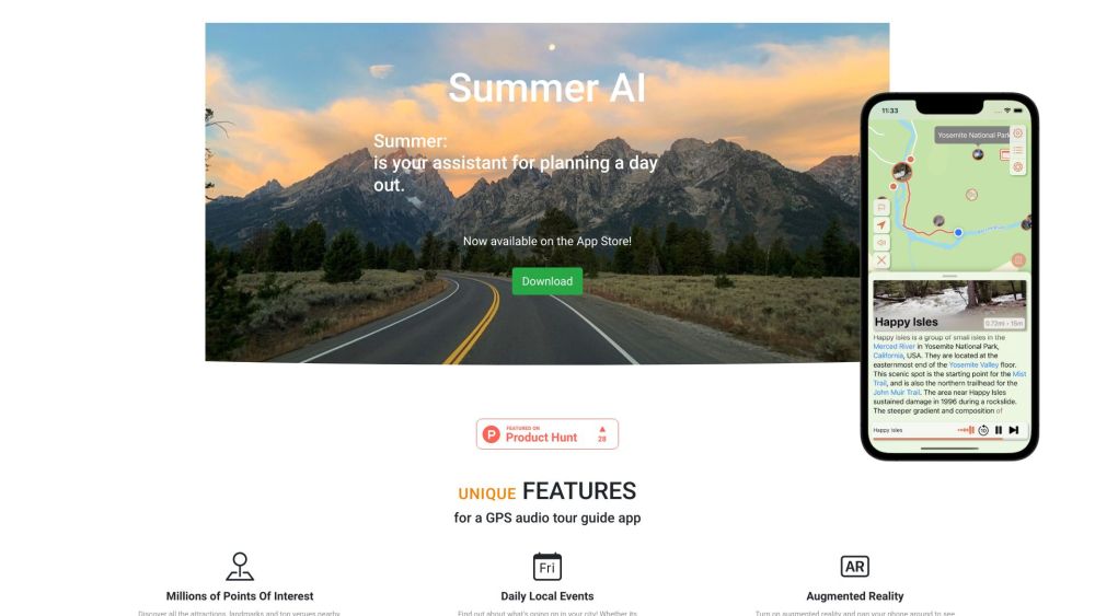 Summer AI: Your AI audio tour guide!