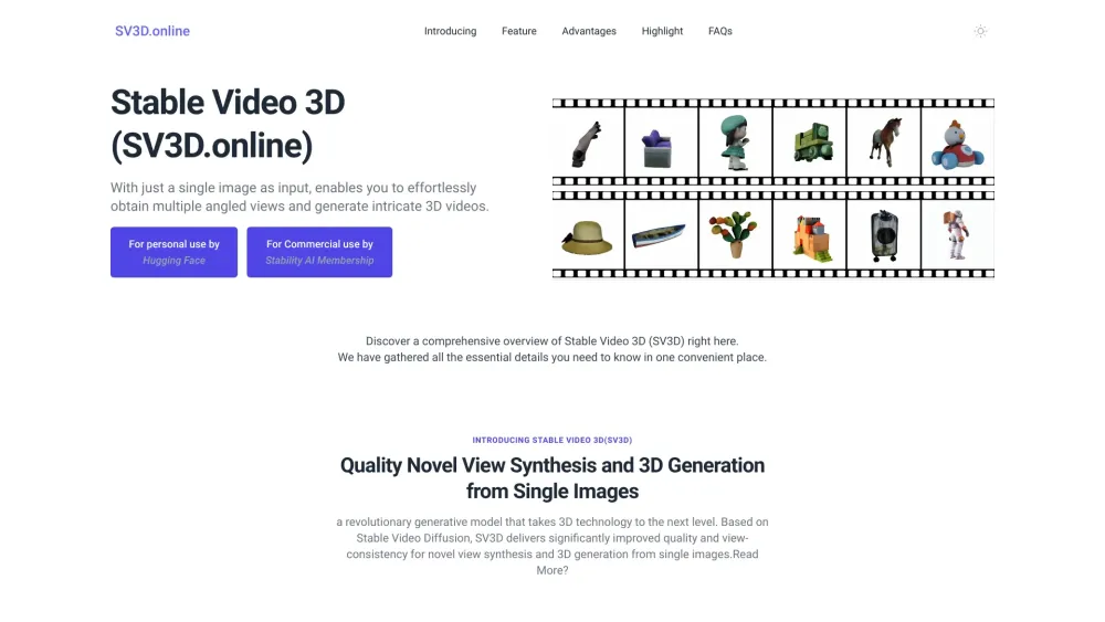 SV3D Online