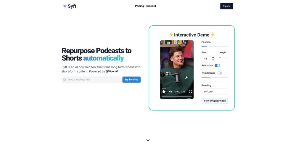 Syft | Podcast Clip Generator